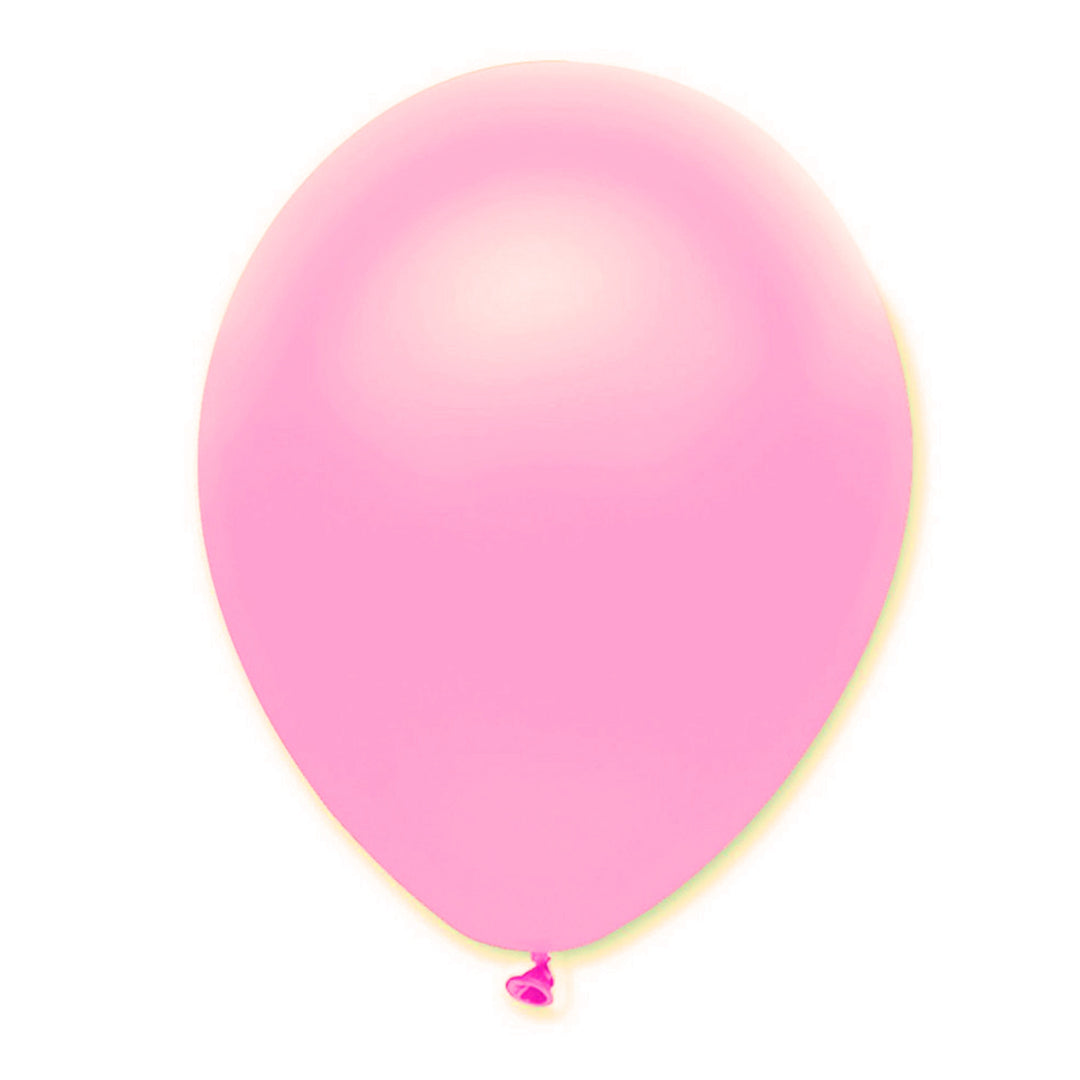 Sweet Pink Pearlescent Solid Colour Latex Balloons (Box of 50)
