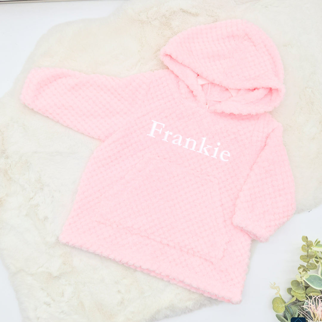 Personalised Embroidered Toddler Hooded Blanket