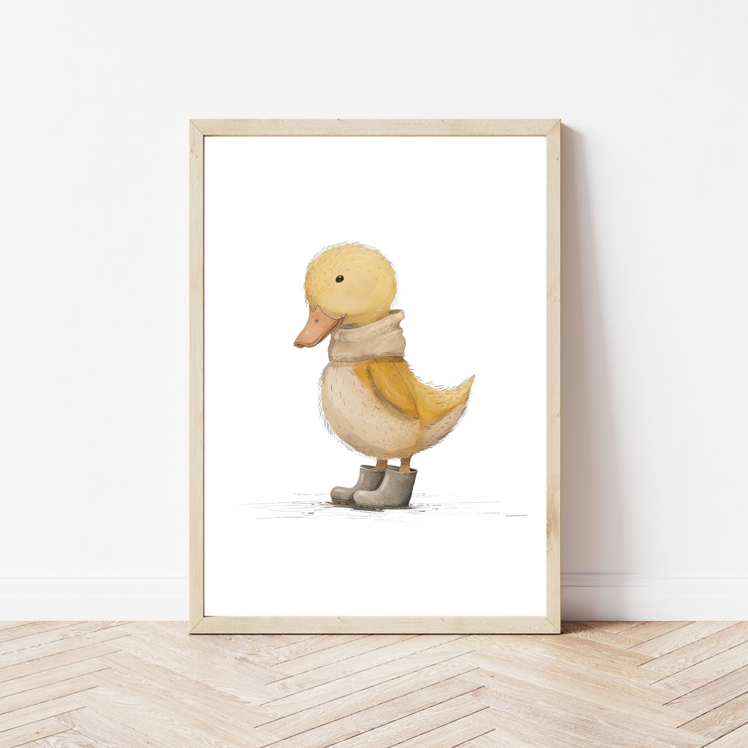 Yellow Duckling Set of 3 Wall Art