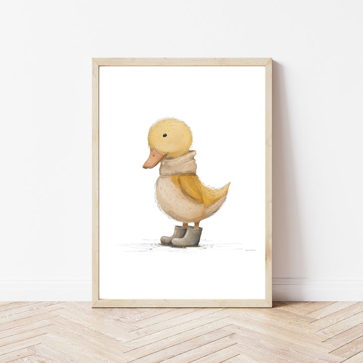 Yellow Duckling Set of 3 Wall Art