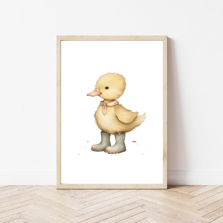 Yellow Duckling Set of 3 Wall Art