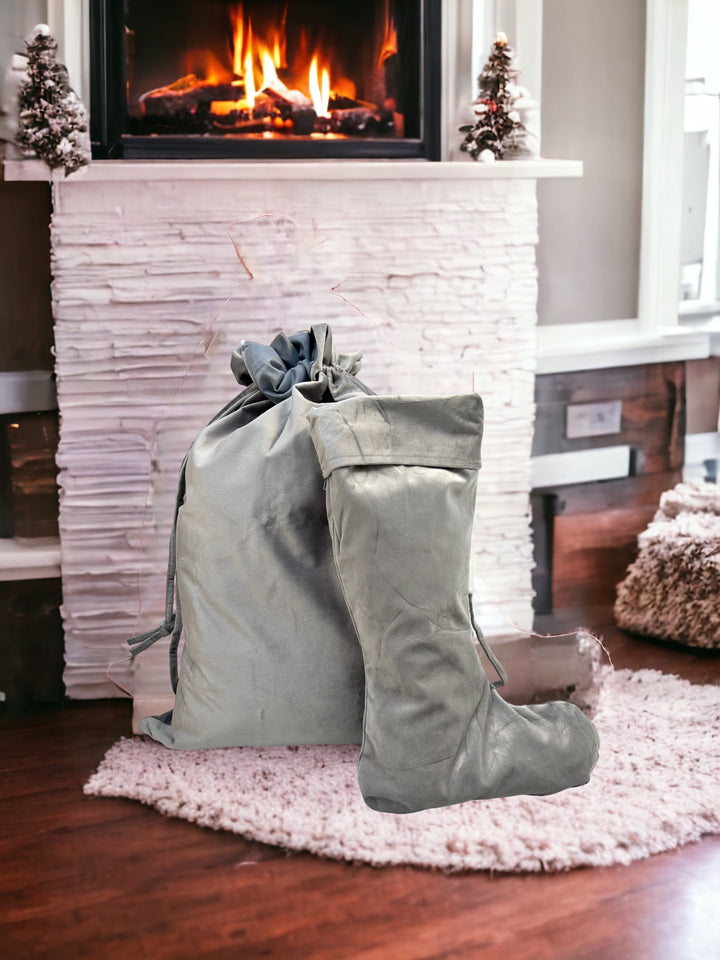 Personalised Simple Gold Name Christmas Sack or Stocking