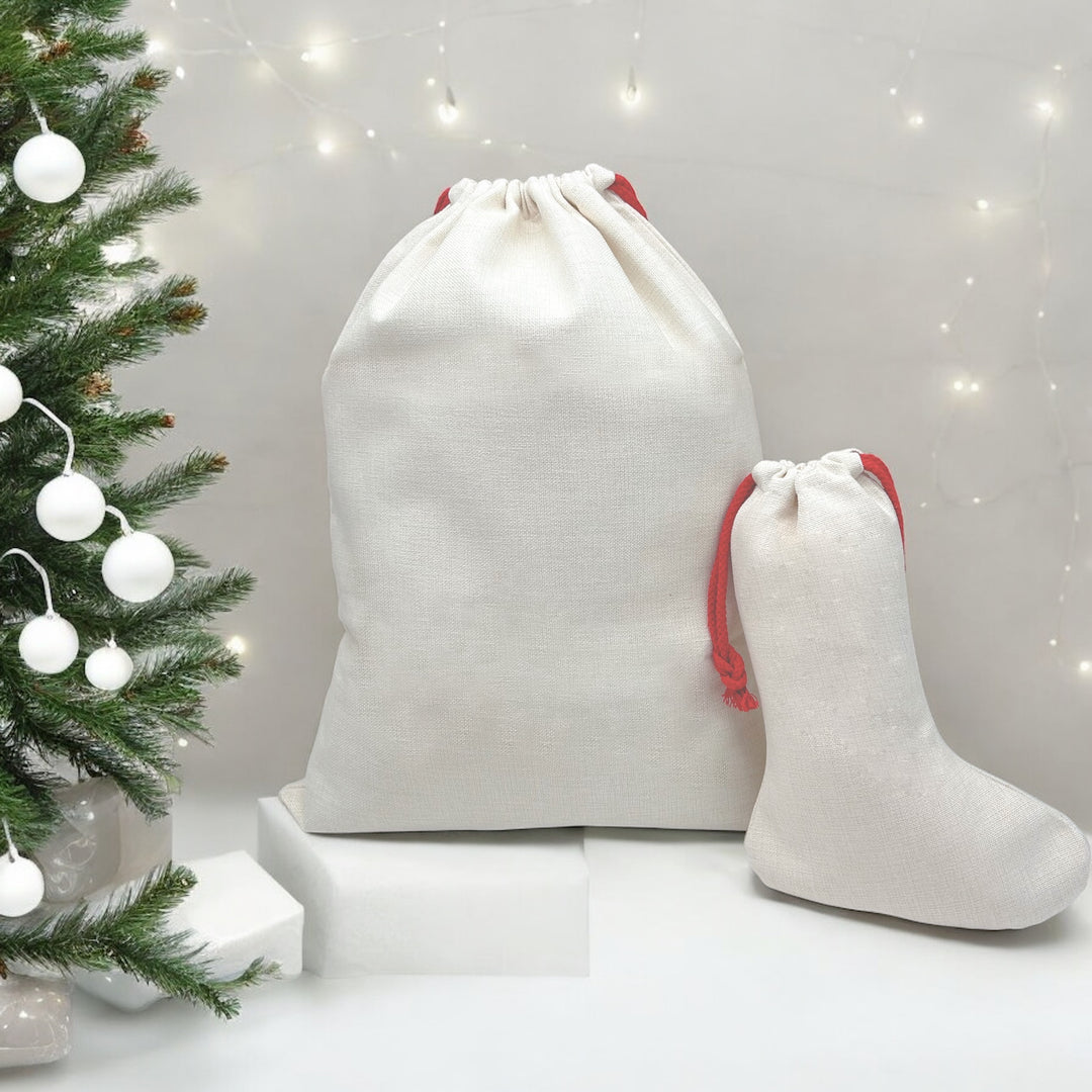 Tiktok Live Giveaway, Matching Red Drawstring Sack & Stocking
