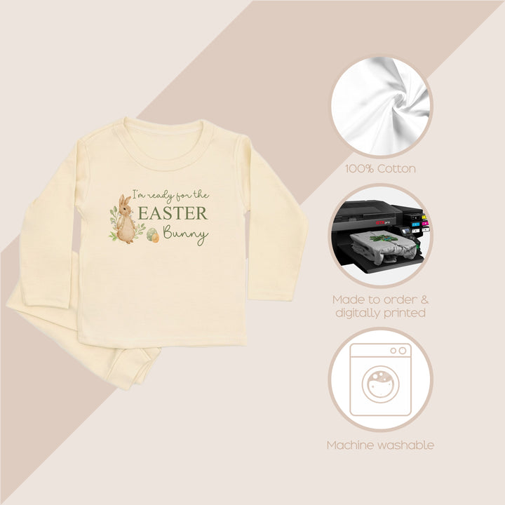 These pyjamas are 100% Cotton and are made to order. They can be machine washed