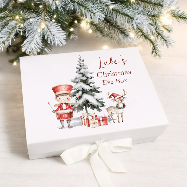 Personalised Red Nutcracker Christmas Eve Box