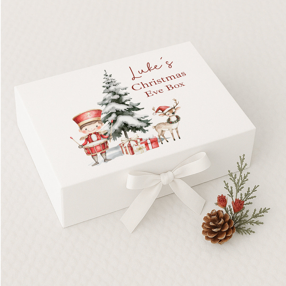 Personalised Red Nutcracker Christmas Eve Box