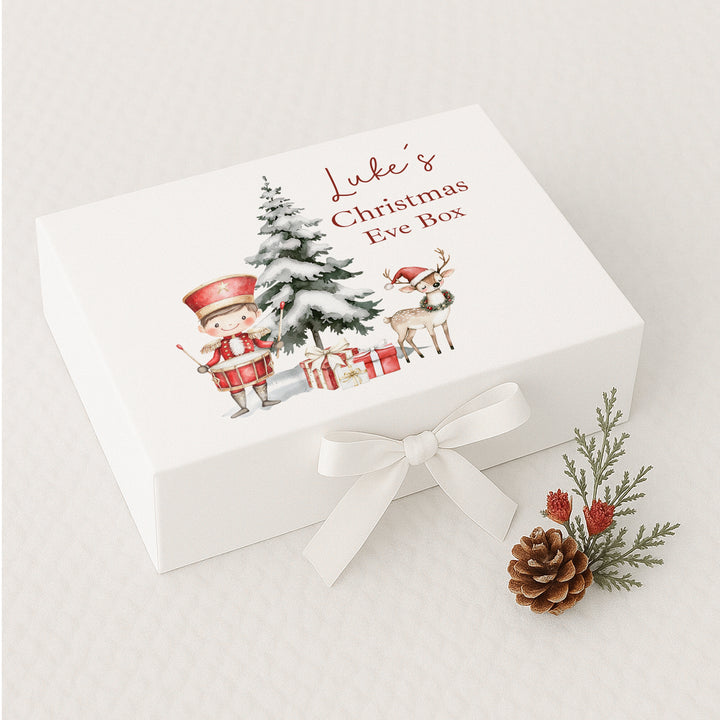 Personalised Red Nutcracker Christmas Eve Box