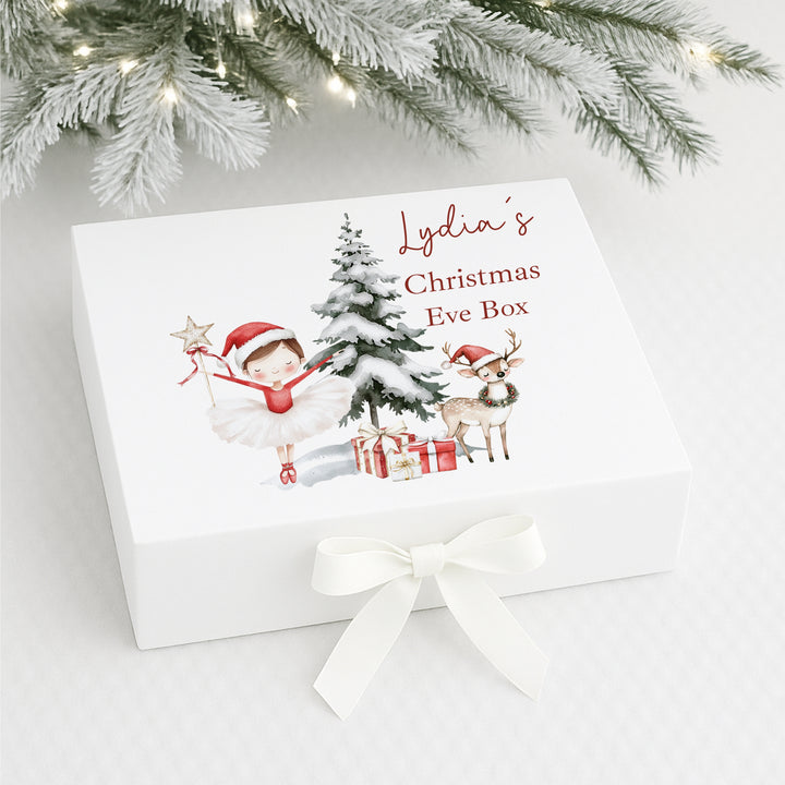 Personalised Red Girl Nutcracker Christmas Eve Box