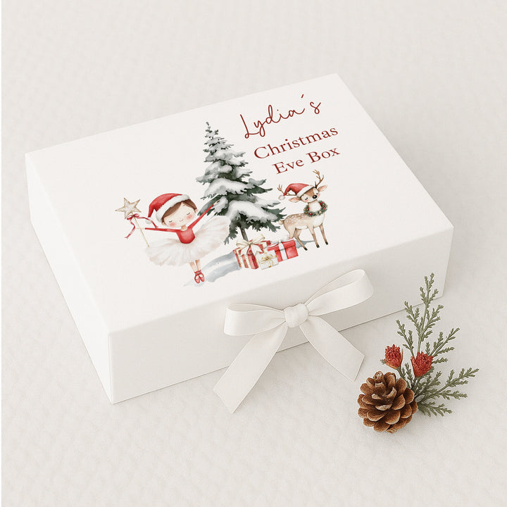 Personalised Red Girl Nutcracker Christmas Eve Box