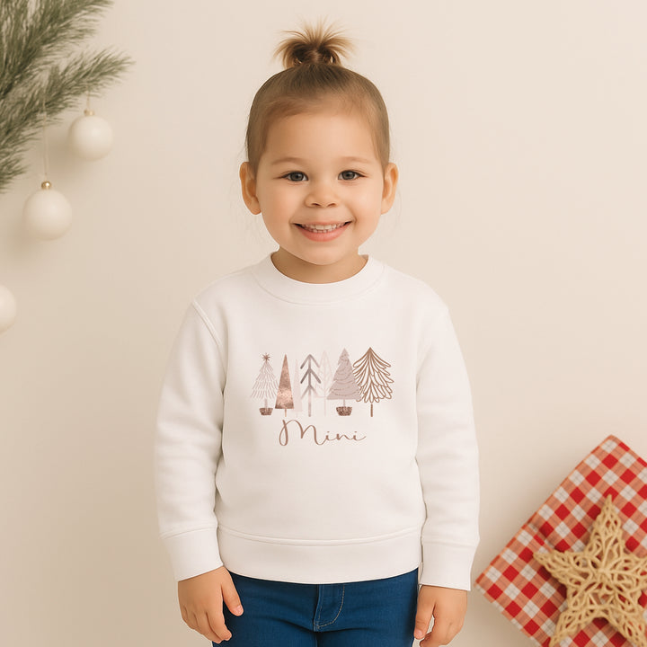 Rose Gold Christmas Tree Mum & Mini Sweatshirts