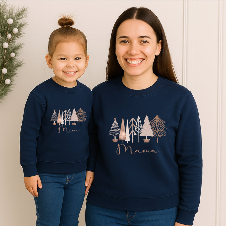 Rose Gold Christmas Tree Mum & Mini Sweatshirts