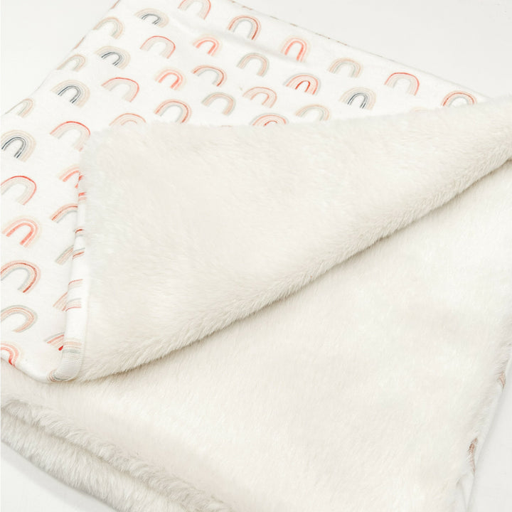 Personalised Embroidered Rainbow Blanket