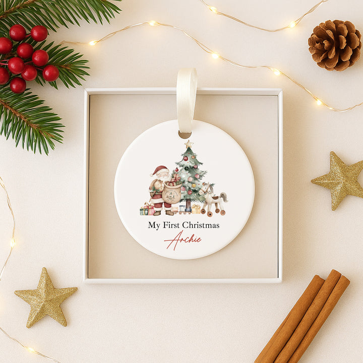 Personalised Santa & Co Christmas Bauble