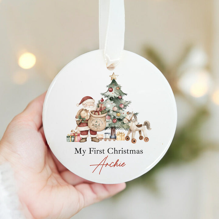 Personalised Santa & Co Christmas Bauble