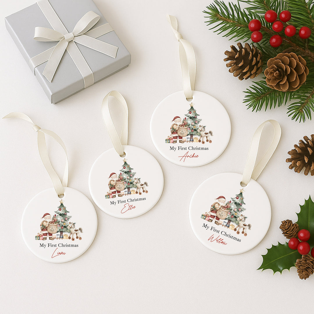 Personalised Santa & Co Christmas Bauble