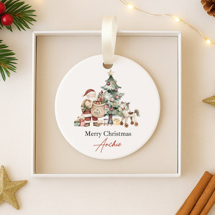 Personalised Santa & Co Christmas Bauble