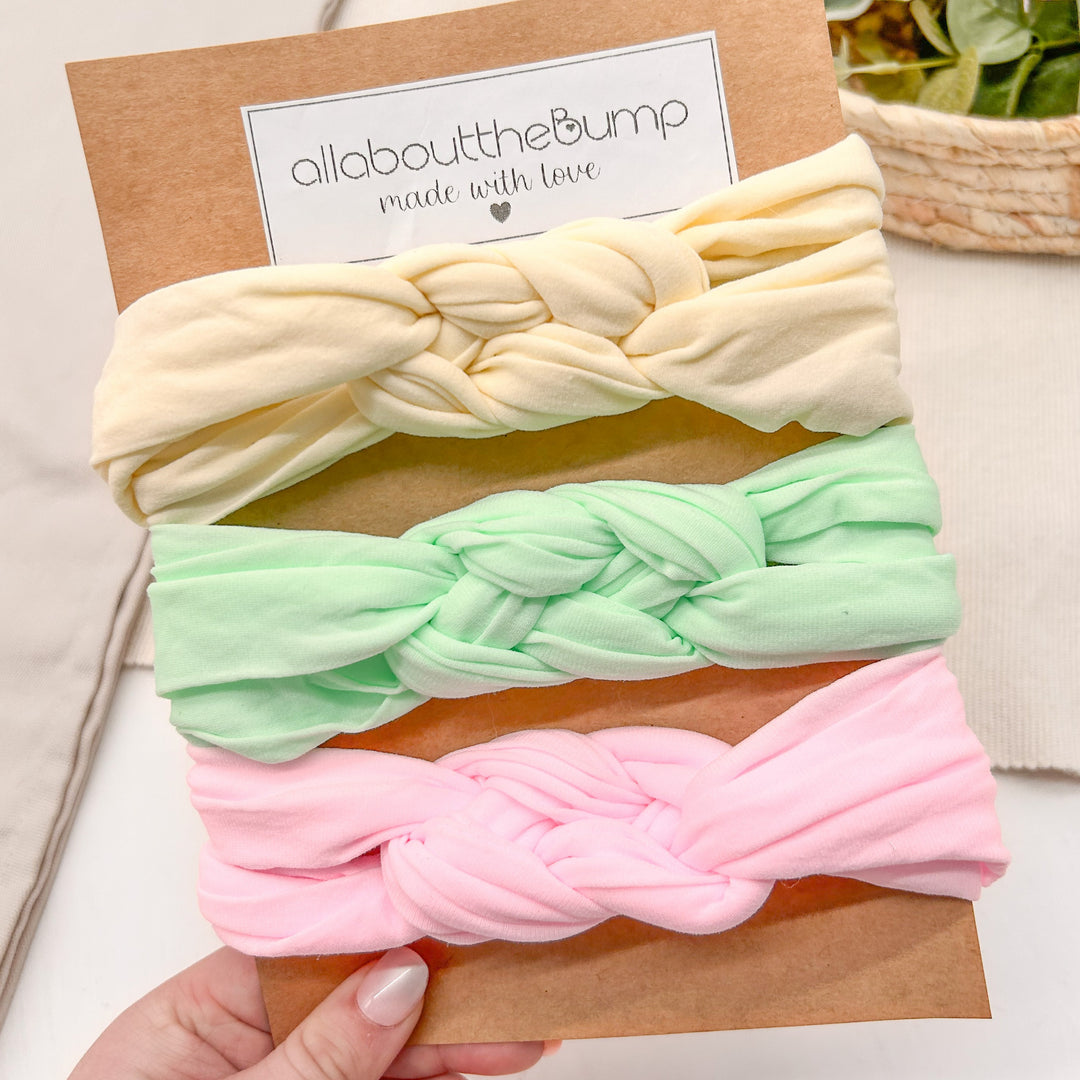 Multi-Pack Pastel Three Headbands