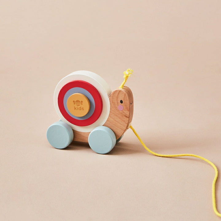 Wooden Pull Along Snail