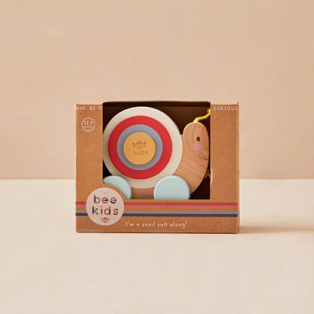 Wooden Pull Along Snail