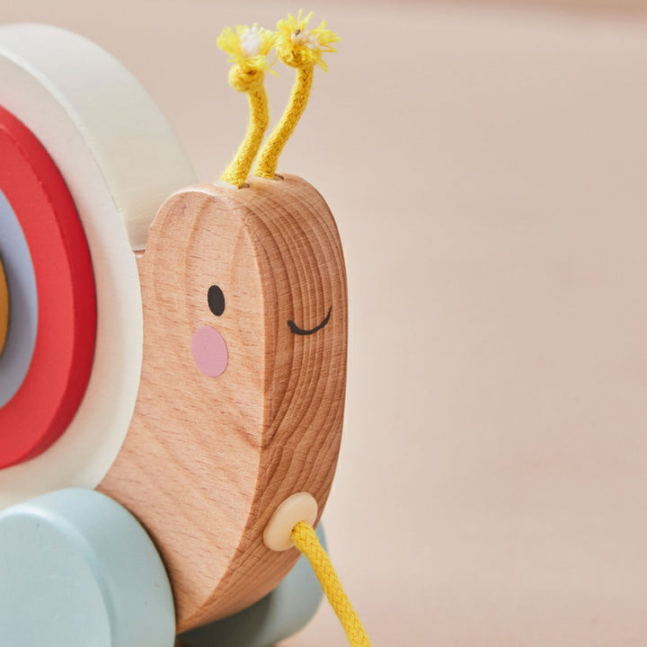 Wooden Pull Along Snail