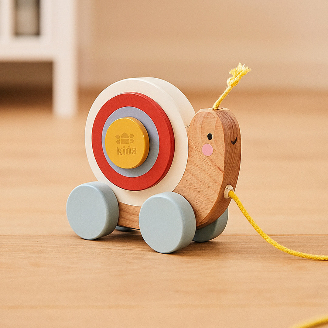 Wooden Pull Along Snail