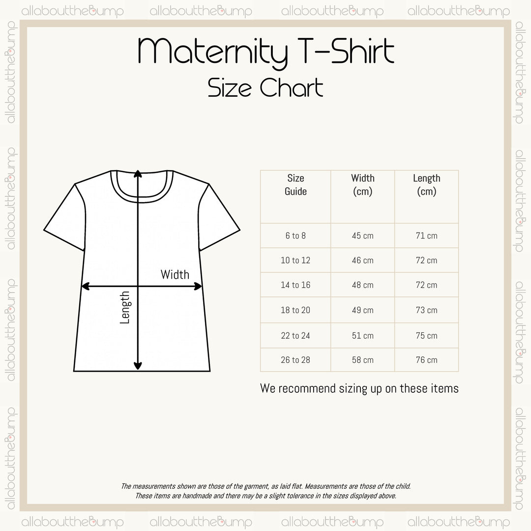 Halloween Mum Outfit | Maternity T-shirt White Black