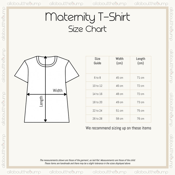 Halloween Mum Outfit | Maternity T-shirt White Black