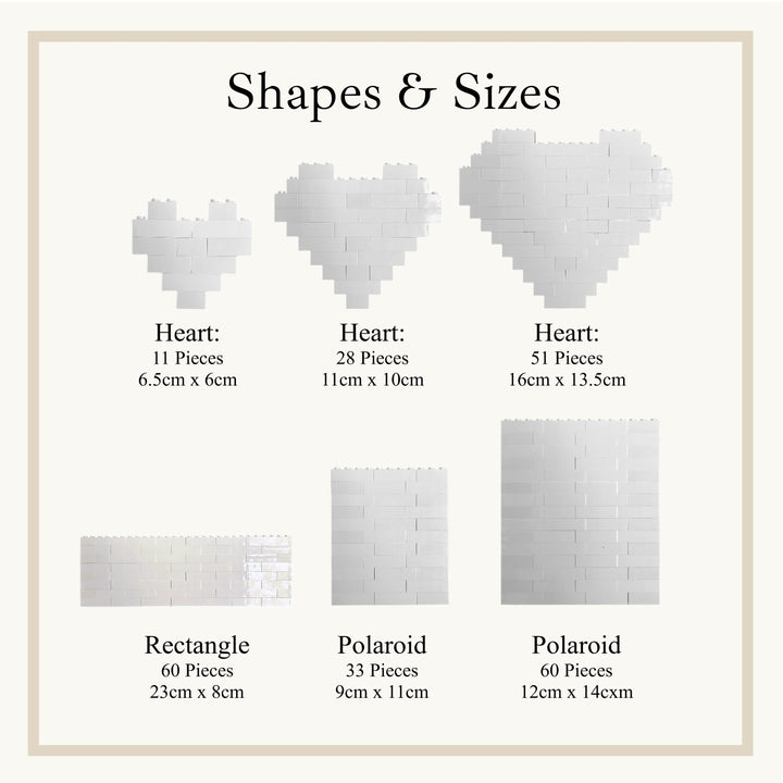 Personalised Heart Scan Baby Announcement Building Blocks