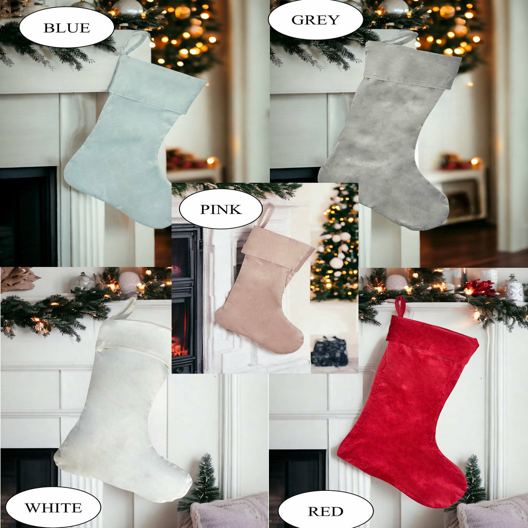 Personalised Simple Gold Name Christmas Sack or Stocking