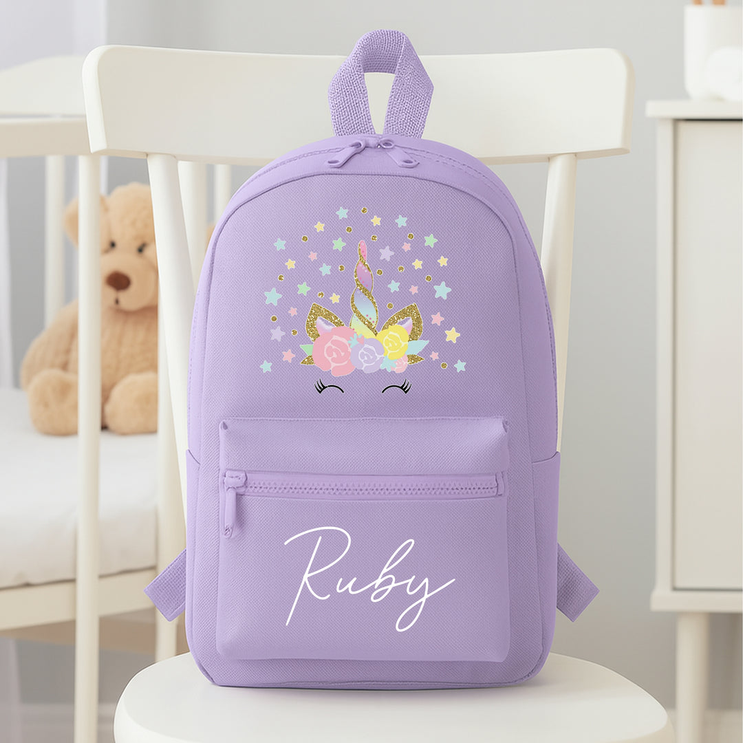 Personalised Rainbow Unicorn Backpack