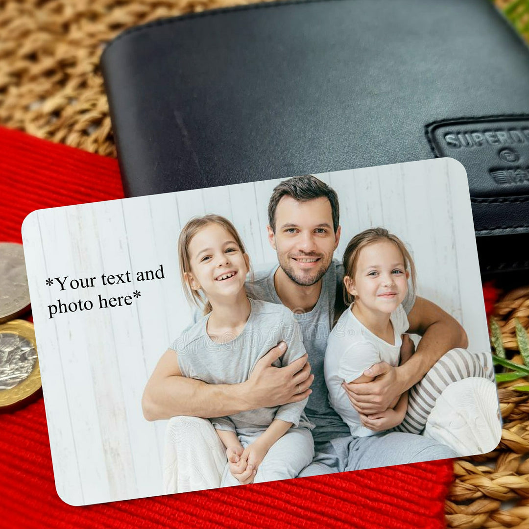 Personalised Text and Photograph Wallet Card