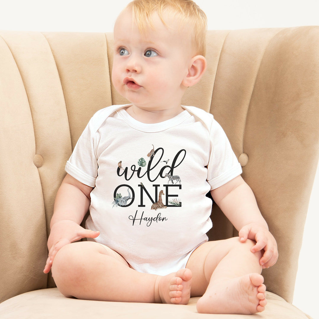 Personalised Wild One First Birthday Vest