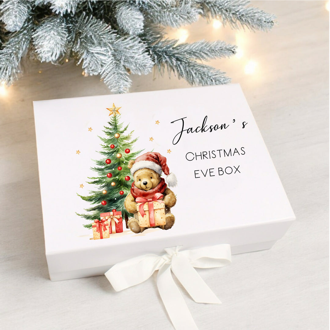 Personalised Pooh Bear Christmas Eve Box