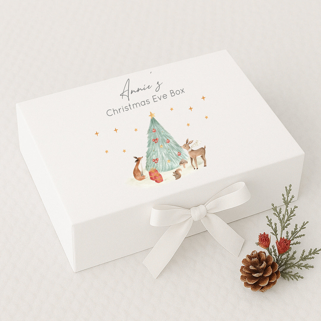 Personalised Woodland Christmas Eve Box