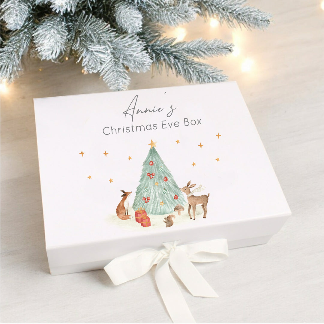 Personalised Woodland Christmas Eve Box