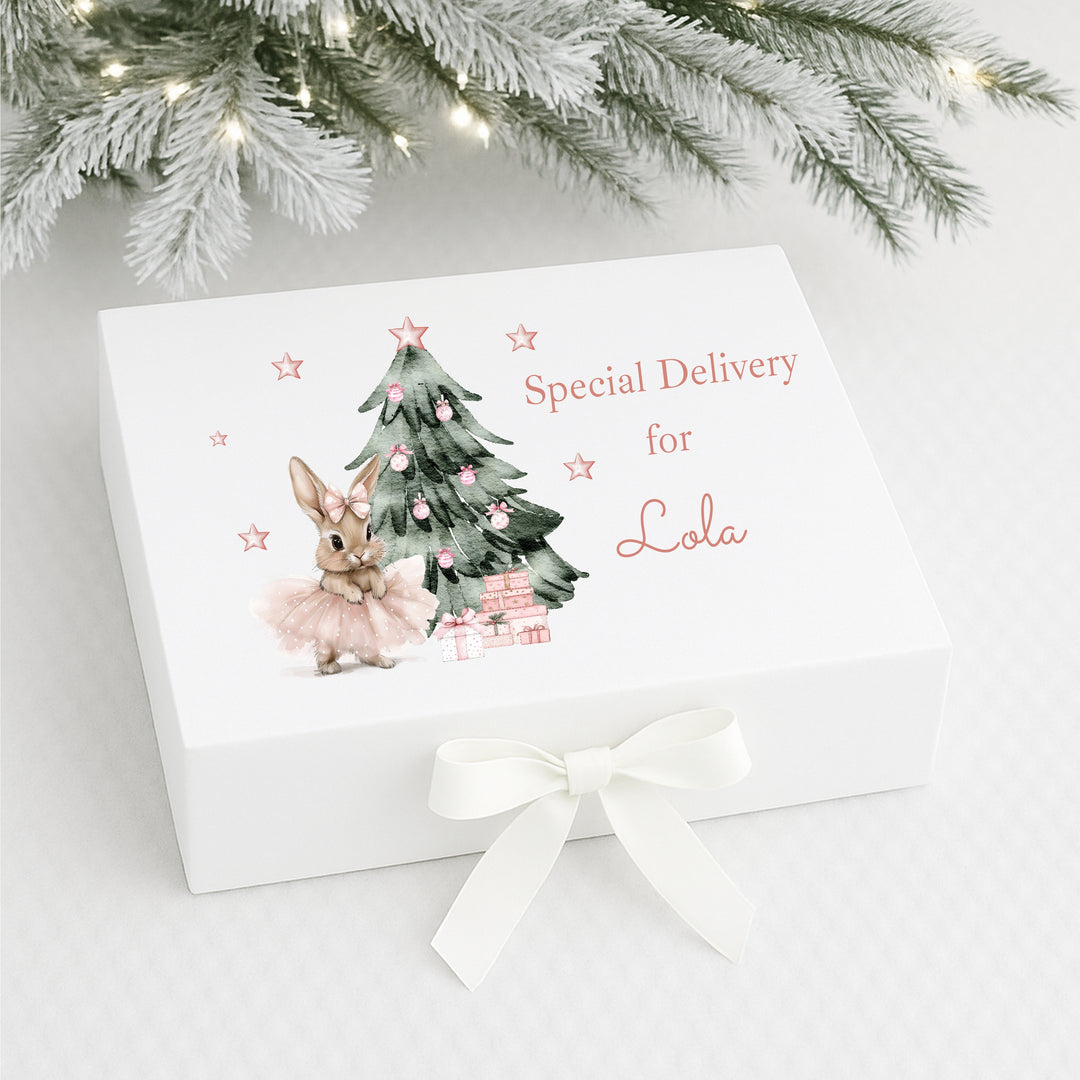 Personalised Ballerina Bunny Christmas Eve Box