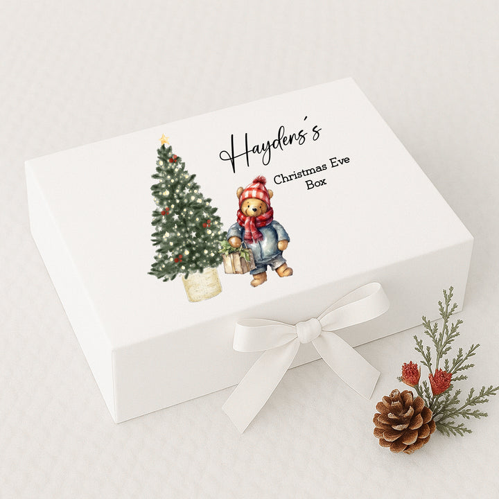 Personalised Pooh Bear Christmas Eve Box