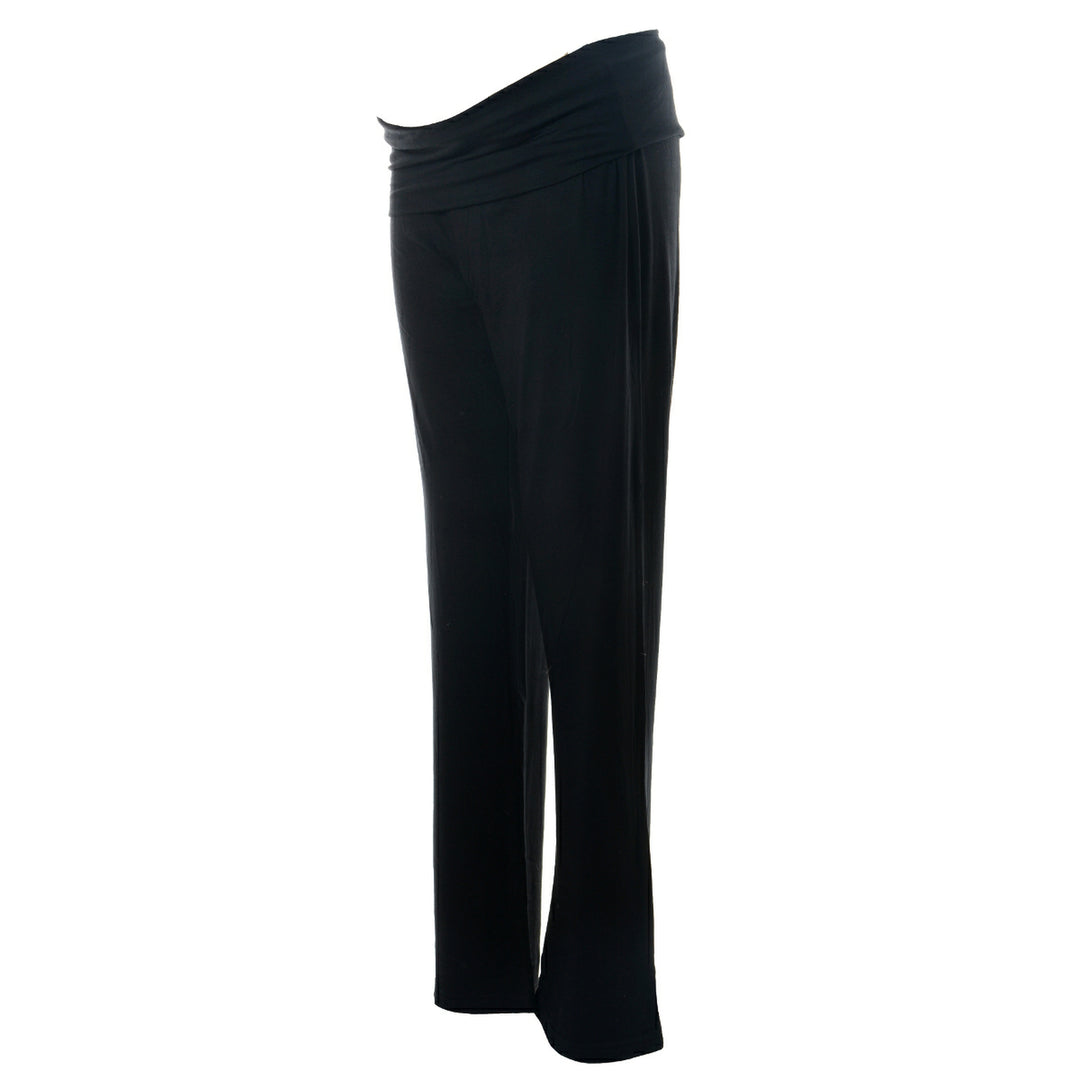 Maternity Stretch Yoga Pants: Black