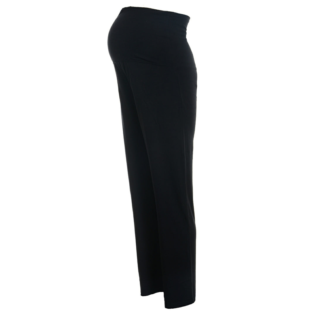 Maternity Stretch Yoga Pants: Black