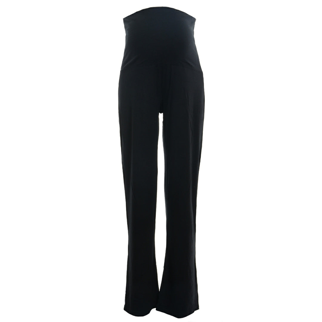 Maternity Stretch Yoga Pants: Black