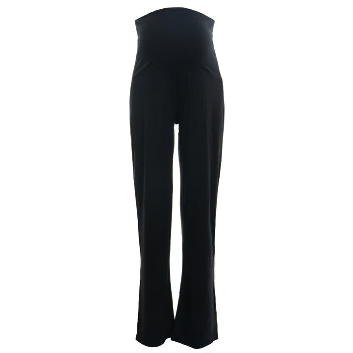 Maternity Stretch Yoga Pants: Black