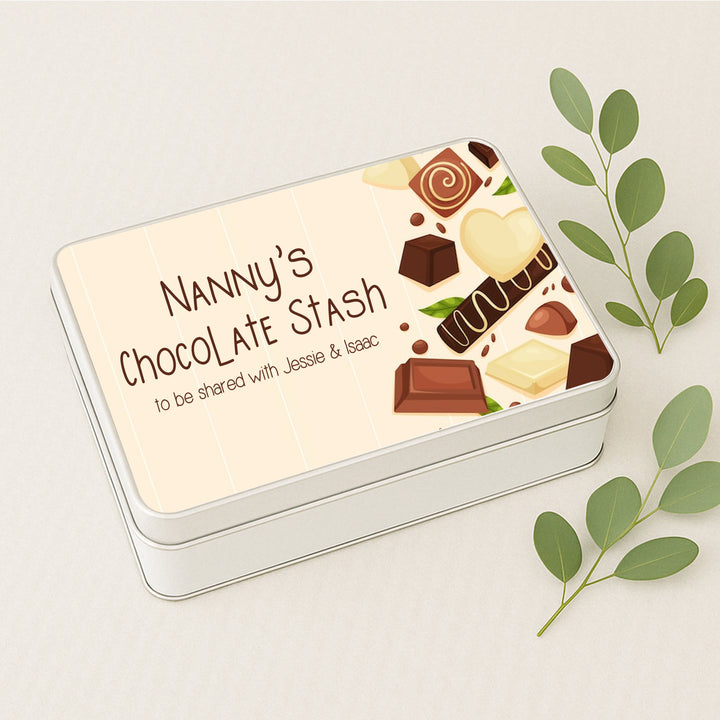 Personalised Grandma's Chocolate Stash Gift Tin