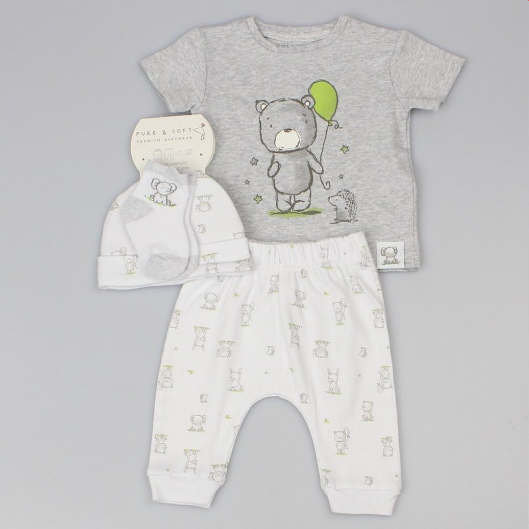Four Piece Grey Bear Clothing Set