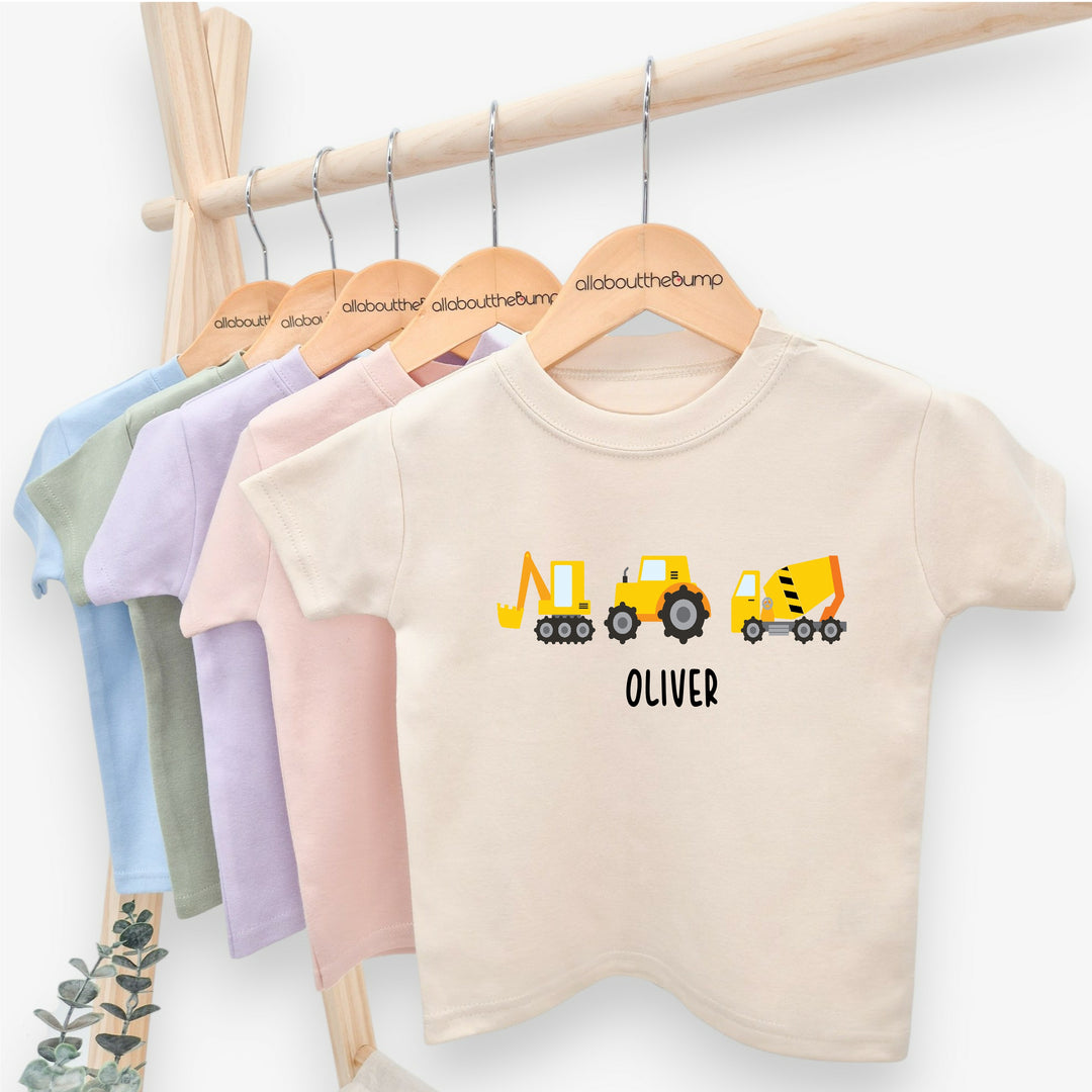 Personalised Digger T-shirt