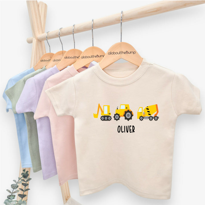 Personalised Digger T-shirt