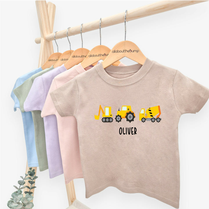 Personalised Digger T-shirt
