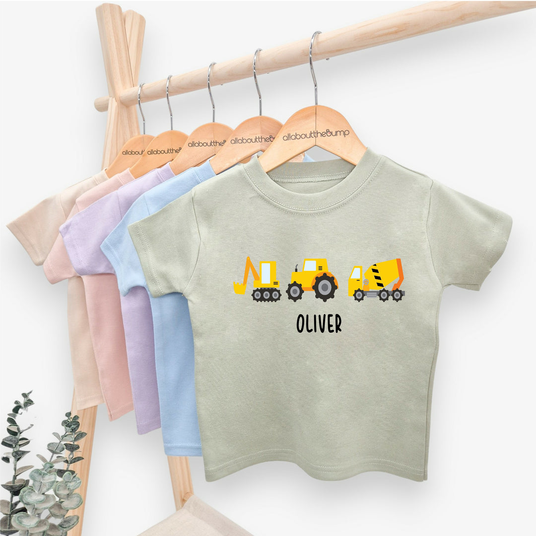 Personalised Digger T-shirt