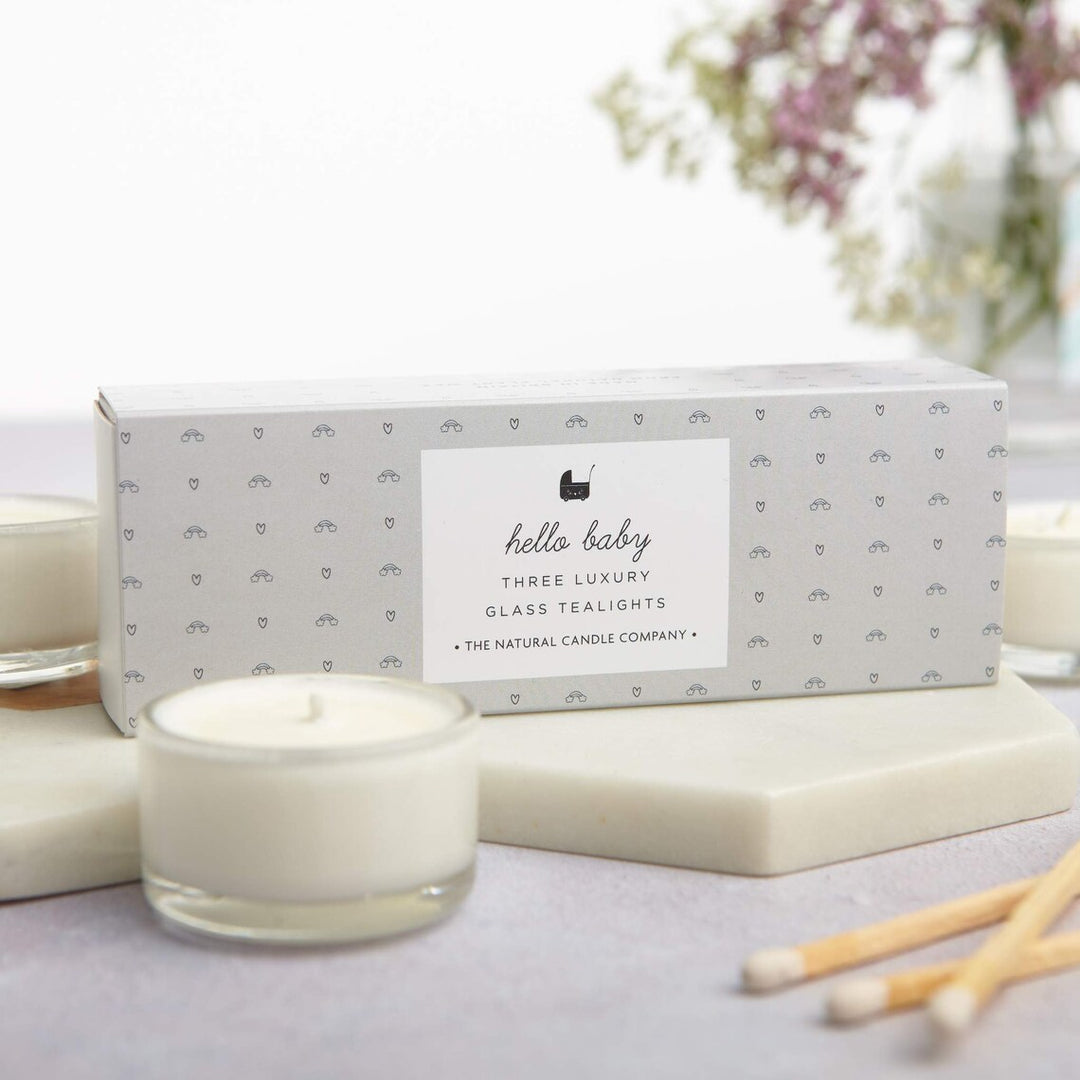 Hello Baby Tea Light Candles