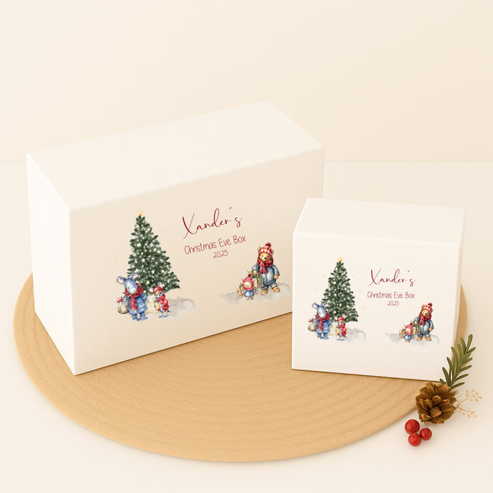 Personalised Pooh Bear Christmas Tree Christmas Eve Box