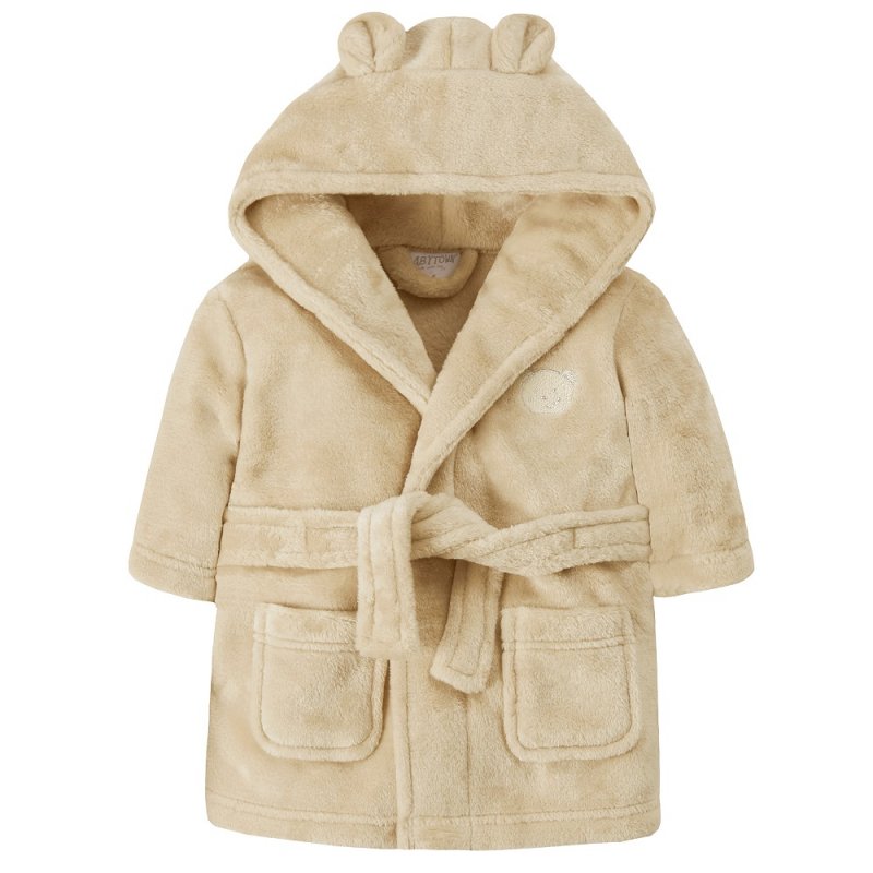 Beige Baby Dressing Gown